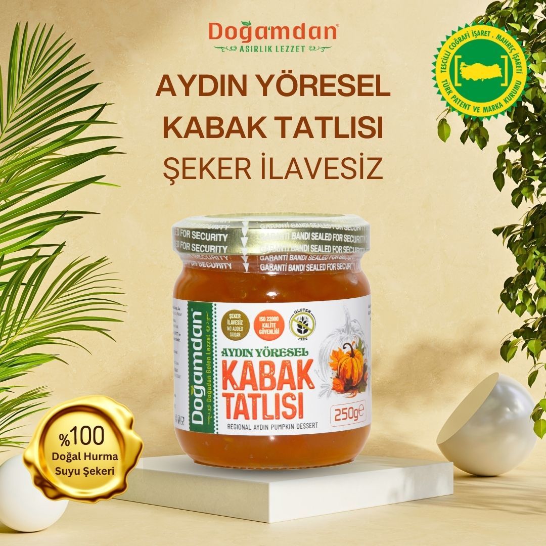 Aydın Yöresel Kabak Tatlısı - ŞEKER İLAVESİZ 250 gr