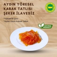 Aydın  Yöresel Kabak Tatlısı - ŞEKER İLAVESİZ 250 gr