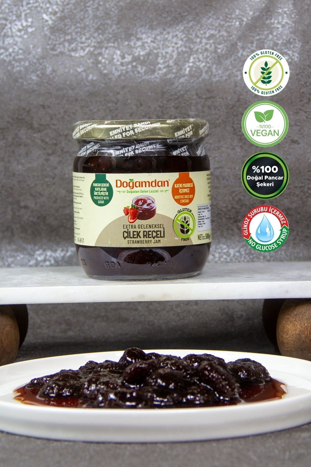 Çilek Reçeli 500 GR