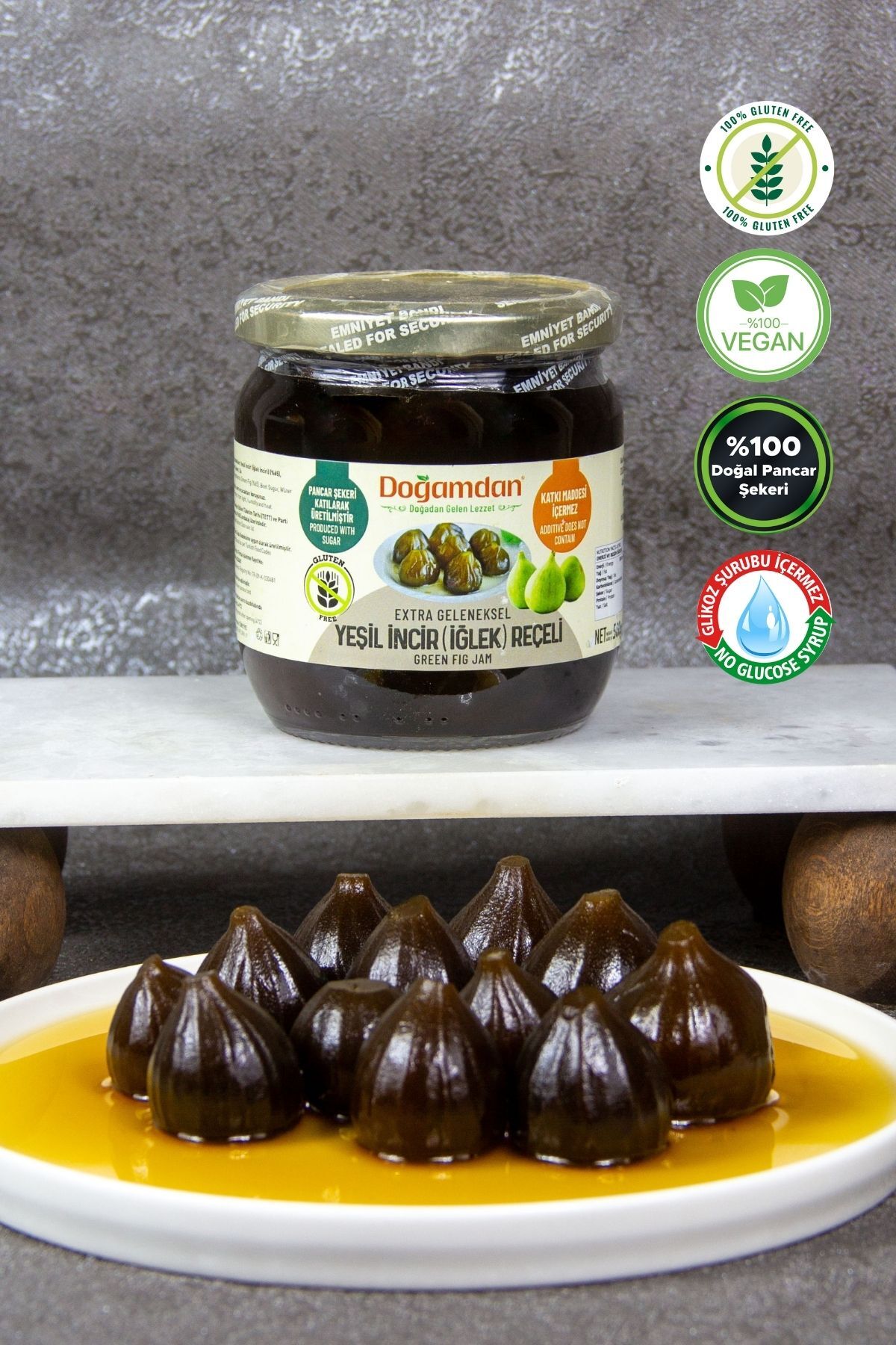 Yeşil İncir (İğlek) Reçeli 500 GR