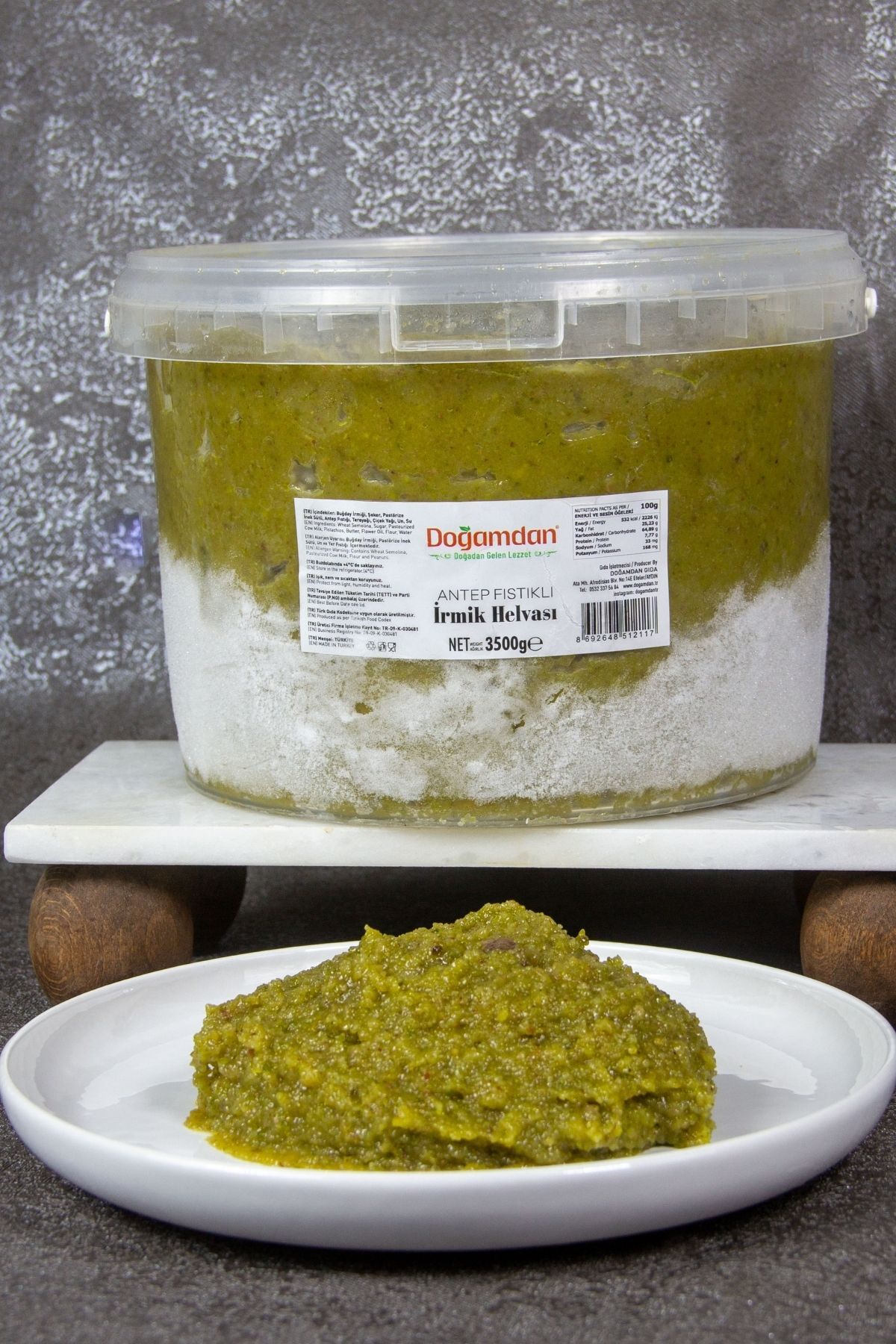 Antep Fıstıklı İrmik Helvası 3500 GR