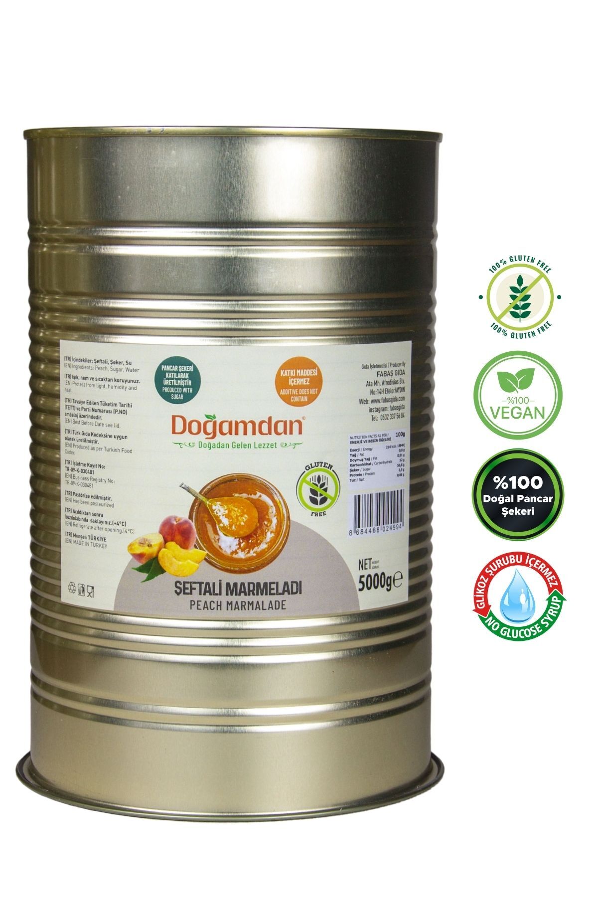 Şeftali Marmelatı 5000 GR