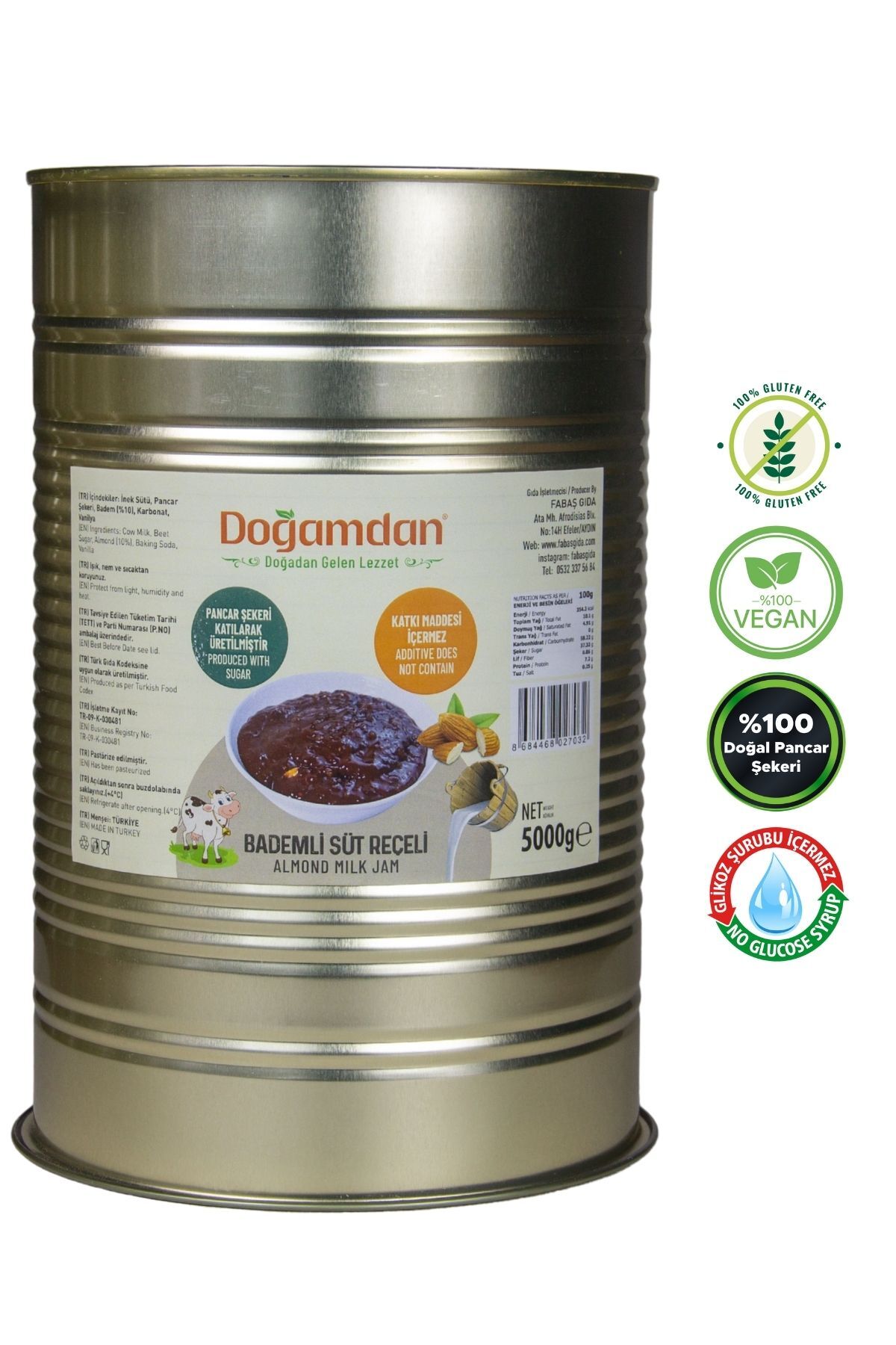 Bademli Süt Reçeli 5000 GR