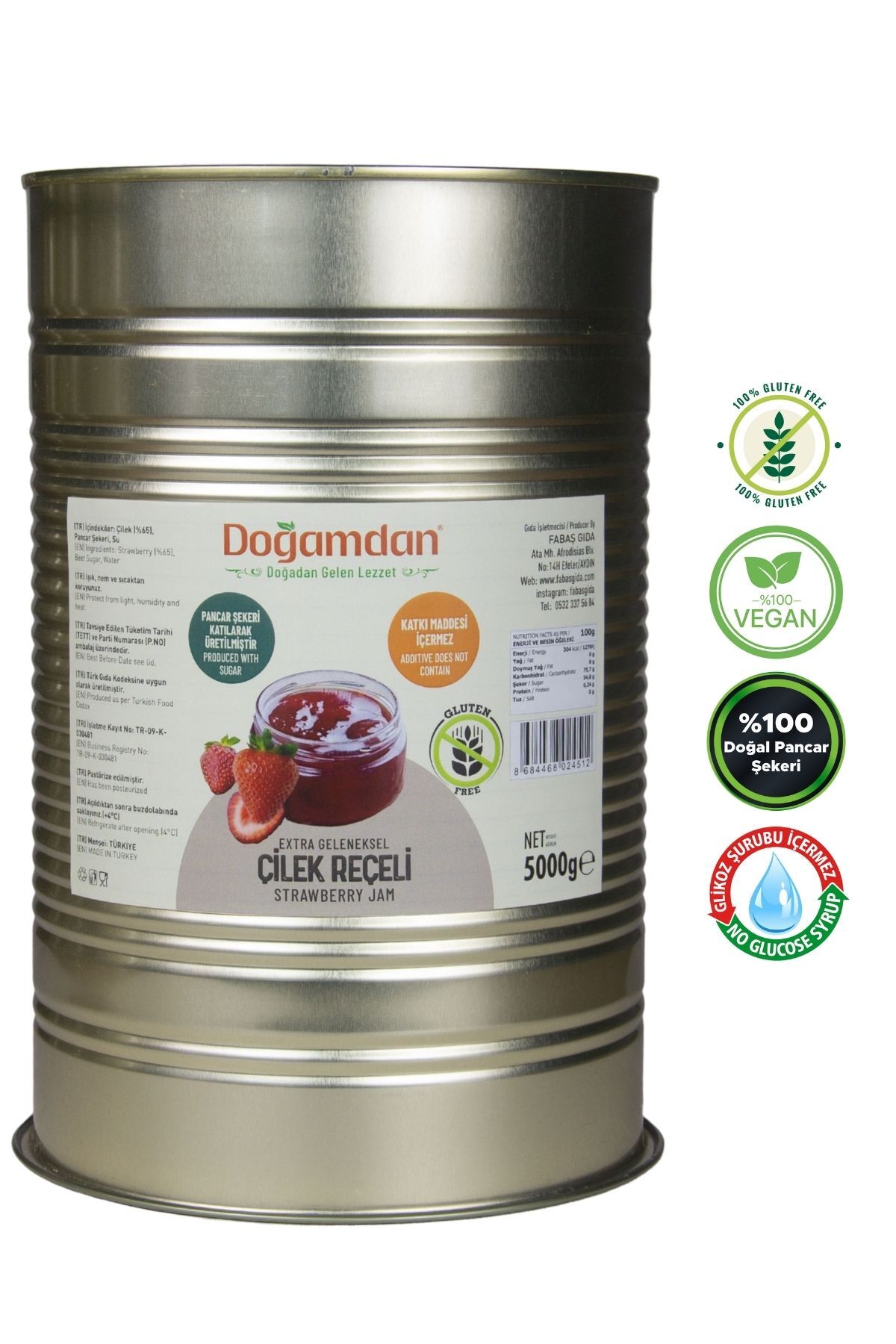 Çilek Reçeli 5000 GR