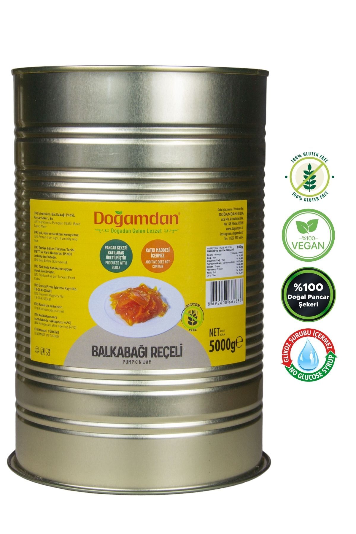 Balkabağı Reçeli 5000 GR