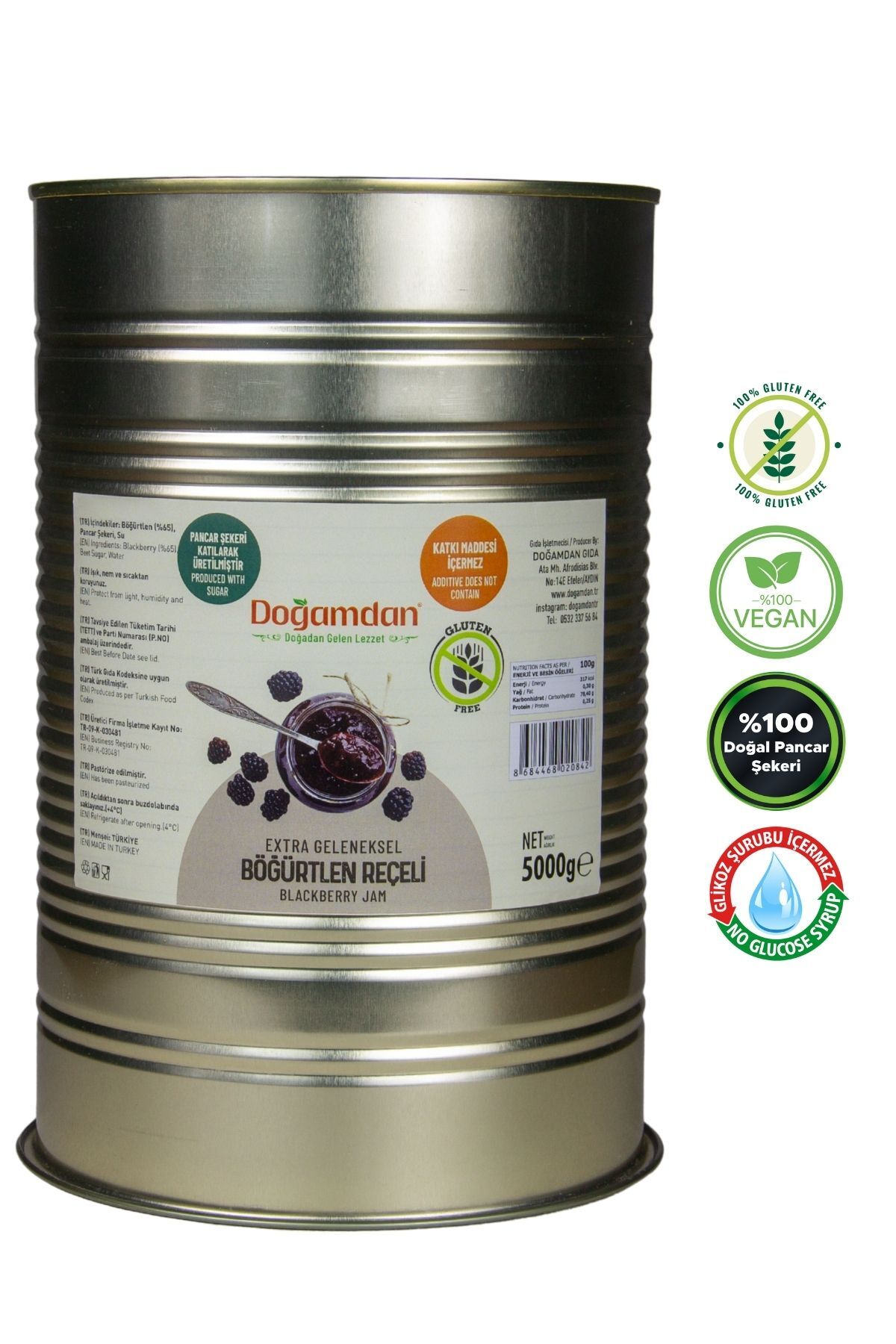 Böğürtlen Reçeli 5000 GR