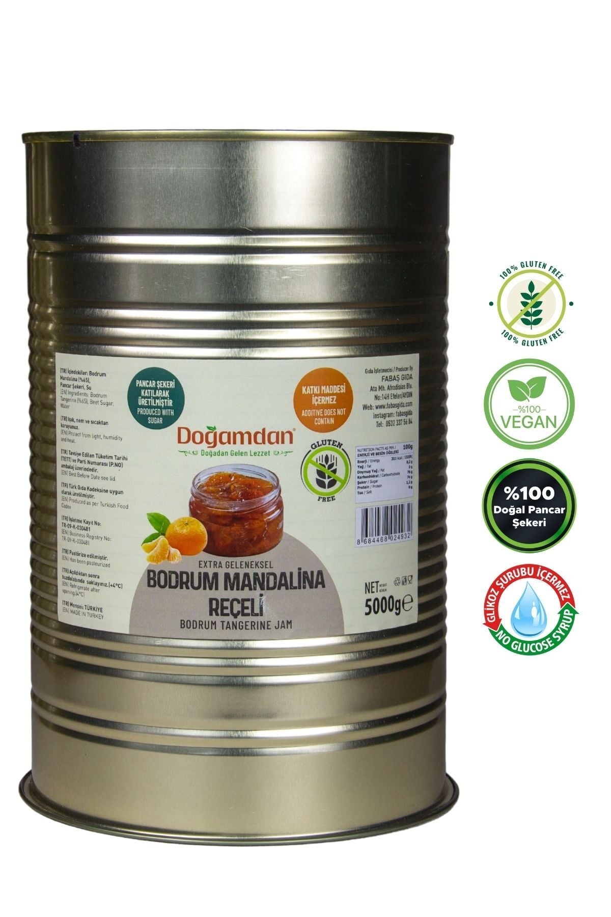 Bodrum Mandalina Reçeli 5000 GR