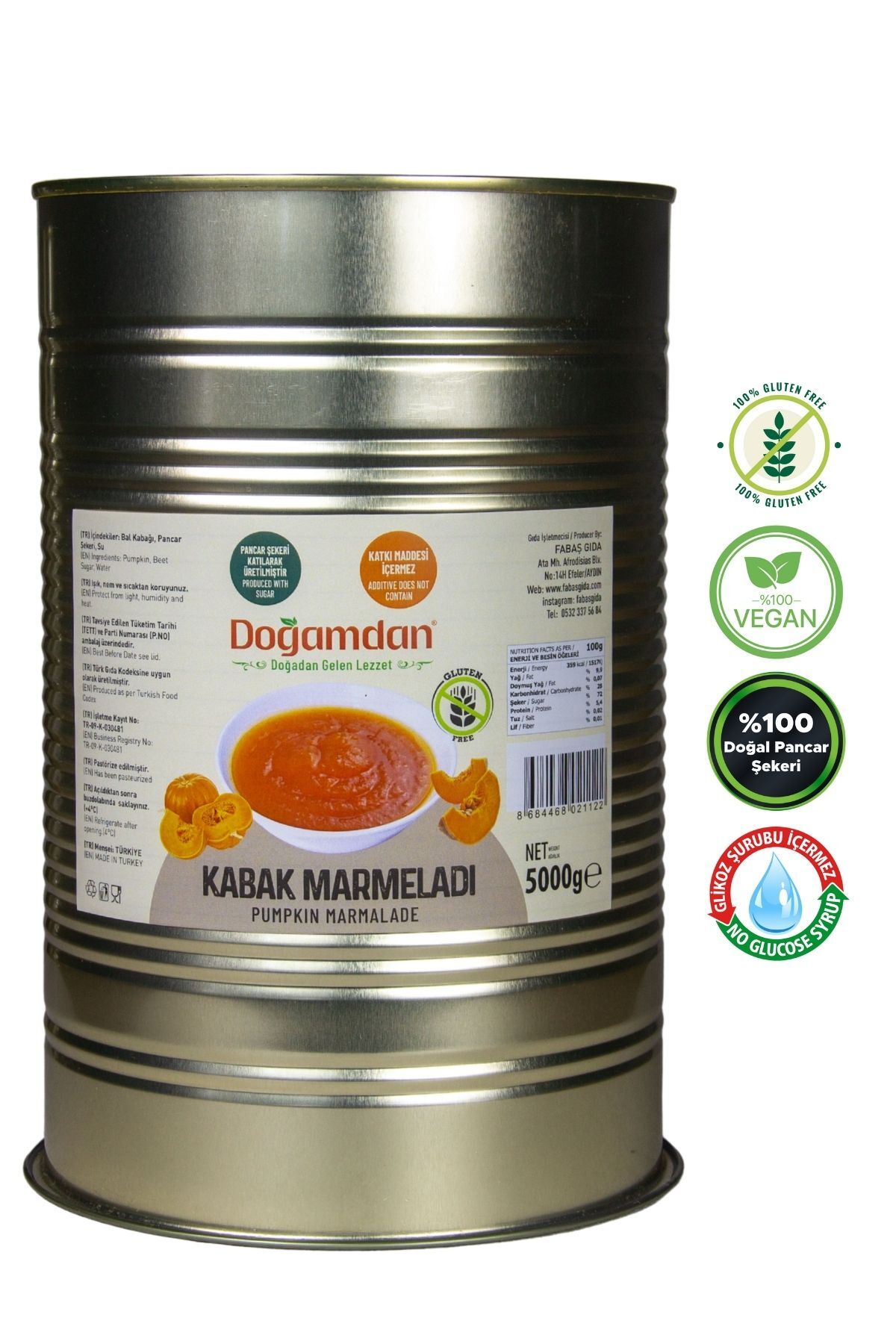 Kabak Marmelatı 5000 GR