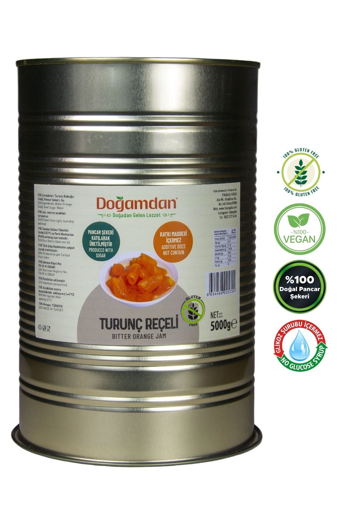 Turunç Reçeli 5000 GR