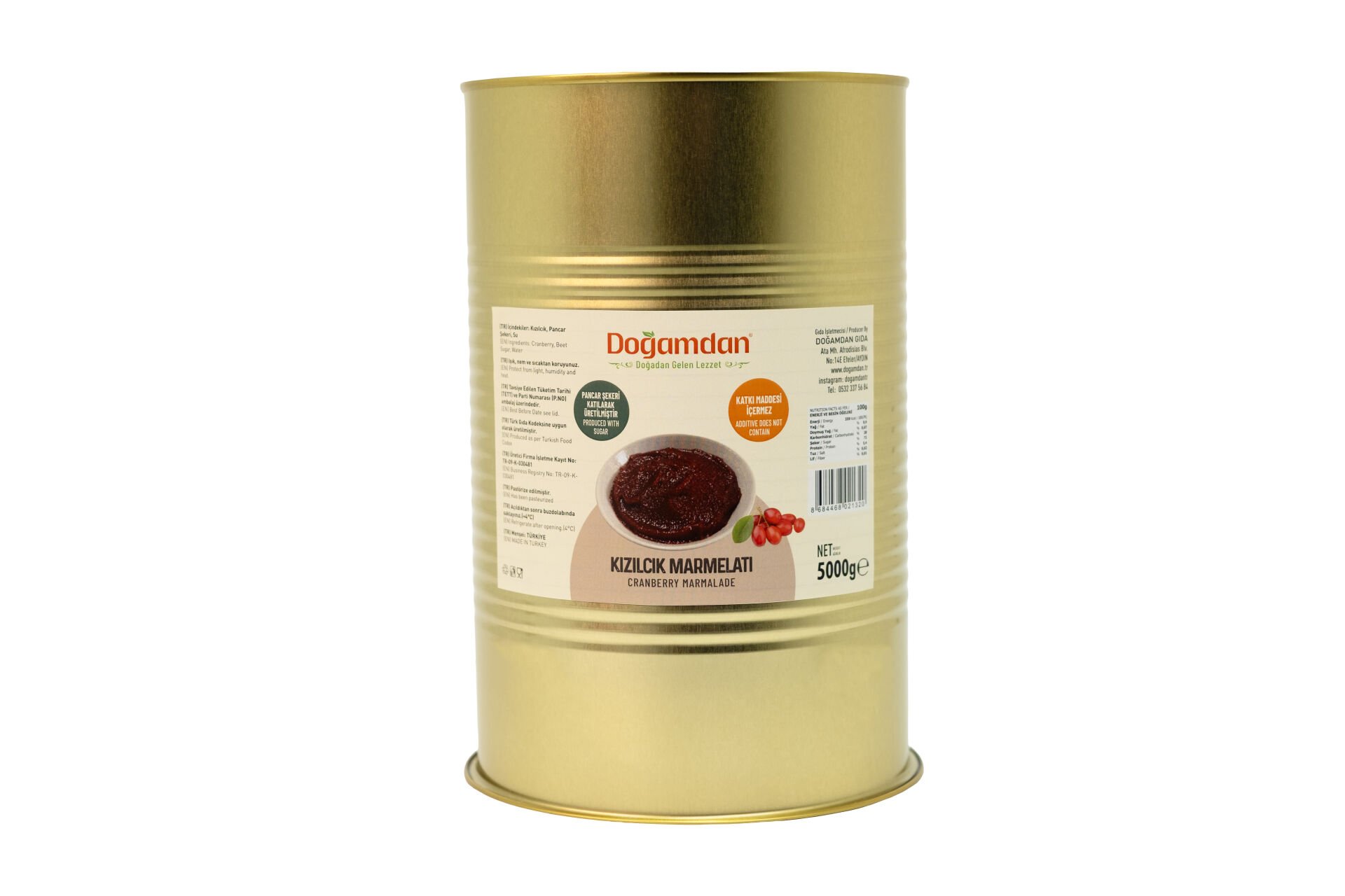 Kızılcık Marmelatı 5000 GR